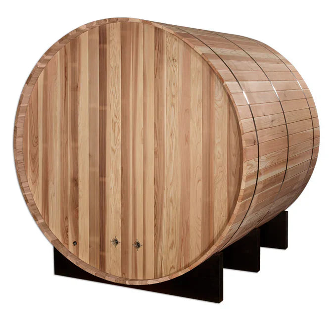 Golden Designs "Arosa" 4 Person Barrel Traditional Steam Sauna - Pacific Cedar