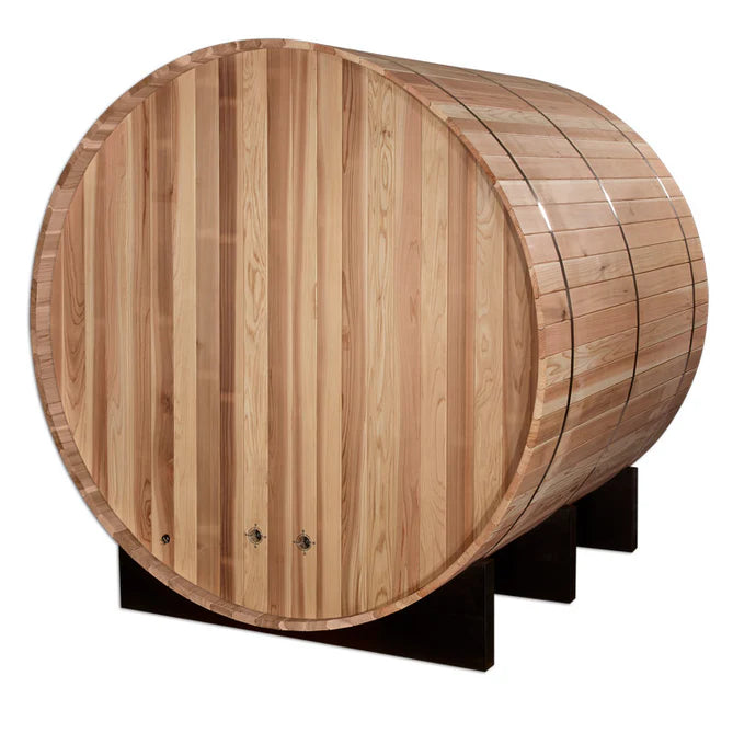 Golden Designs "Borealis" 4-Persons Barrel Traditional Sauna