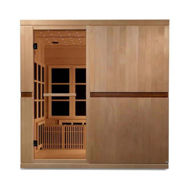 Golden Designs Catalonia - 8 Person Near Zero EMF Infrared Sauna - (Canadian Hemlock)