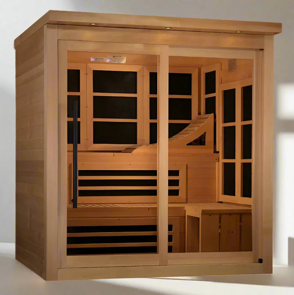 Golden Designs 6-Person Near Zero EMF Far Infrared Sauna (GDI-6996-02)