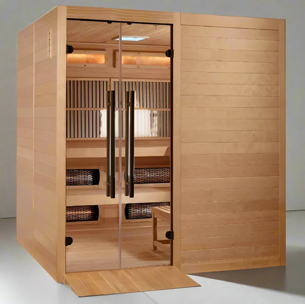 Golden Designs 2025 Timberluxe 6-Persons Hybrid Sauna