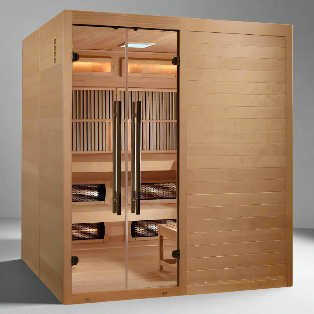 Golden Designs 2025 Timberluxe 6-Persons Hybrid Sauna