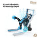 Image of massage chair 6 level adjustable depth mechanism 