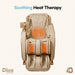 Image showing massage chair with space for heated back and leg areas