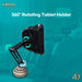 Image of massage chair tablet holder with tablet attached