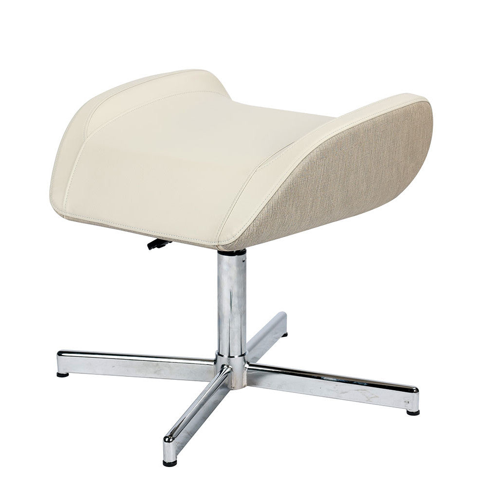Massage chair ottoman against white background 