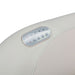 Closeup of massage chair armrest with massage controls 
