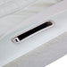 Closeup of massage chair armrest with phone slot and USB charger