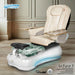 Gulfstream La Fleur 3 with Pearl White 9690 chair, white base and clear glass bowl