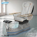 Gulfstream La Peria with Grey 9690 chair, grey base and Bird Nest crystal bowl