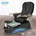 Gulfstream La Tulip 2 with Black 9690 chair, black base and clear glass bowl