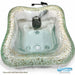 Clear with Gold Flakes glass pedicure bowl