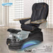Gulfstream La Tulip 3 with Black 9690 chair, black base and clear glass bowl