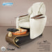 Gulfstream Lavender Relax Spa with Pearl White quilted Super Relax 2 chair, wood base and amber glass bowl