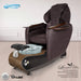 Gulfstream Lavender Relax Spa with Chocolate quilted Super Relax 2 chair, wood base and clear glass bowl