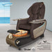 Gulfstream Lavender Relax Spa with Chocolate Super Relax 3 chair, wood base and amber glass bowl