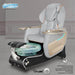 Gulfstream Maravilla Relax Spa with Light Grey Super Relax 3 chair, black base and clear glass bowl