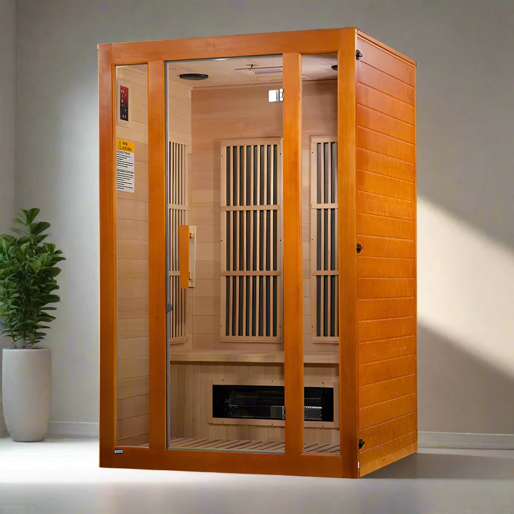 Maxxus Aspen 2-Person Low EMF FAR Infrared Sauna (Canadian Hemlock)