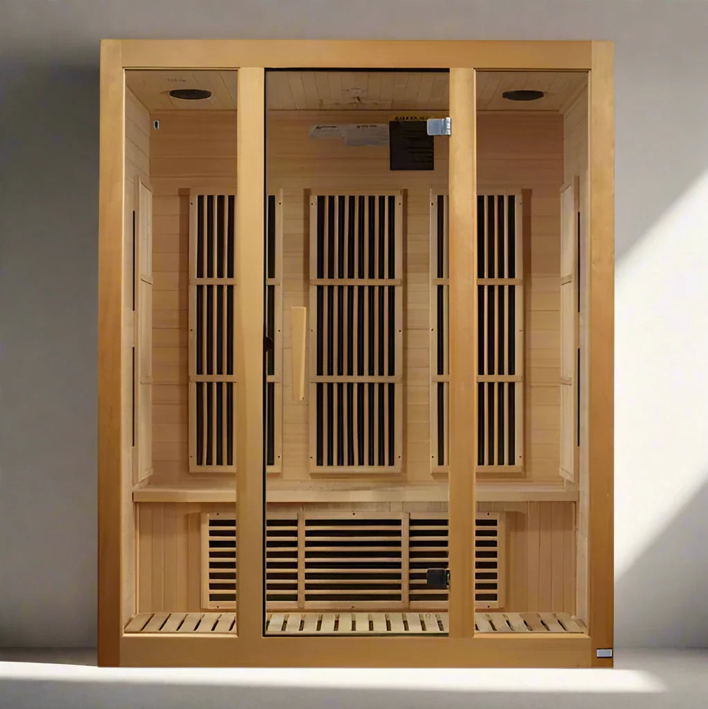 Maxxus Bellevue 3-Person Near Zero EMF (Under 2MG) FAR Infrared Sauna (Canadian Hemlock)