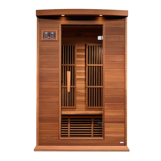 Maxxus 2-Person Near Zero EMF FAR Infrared Sauna (Canadian Red Cedar)