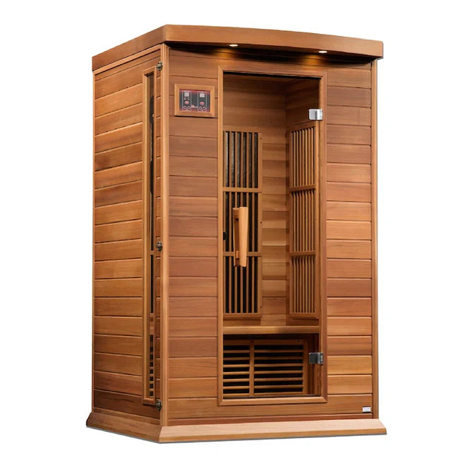 Maxxus 2-Person Near Zero EMF FAR Infrared Sauna (Canadian Red Cedar)