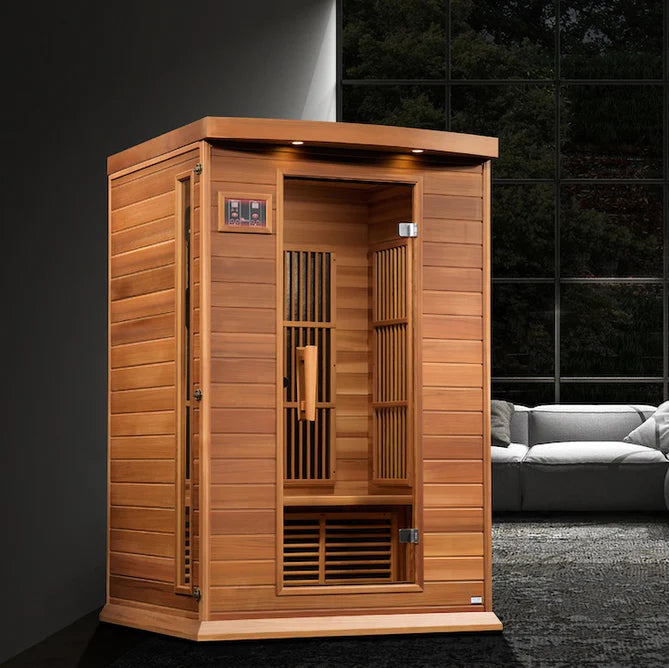 Maxxus 2-Person Near Zero EMF Infrared Sauna - (Canadian Red Cedar)