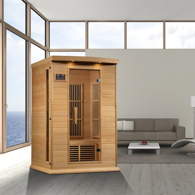 Maxxus 2-Person Near Zero EMF Infrared Sauna - (Canadian Hemlock)