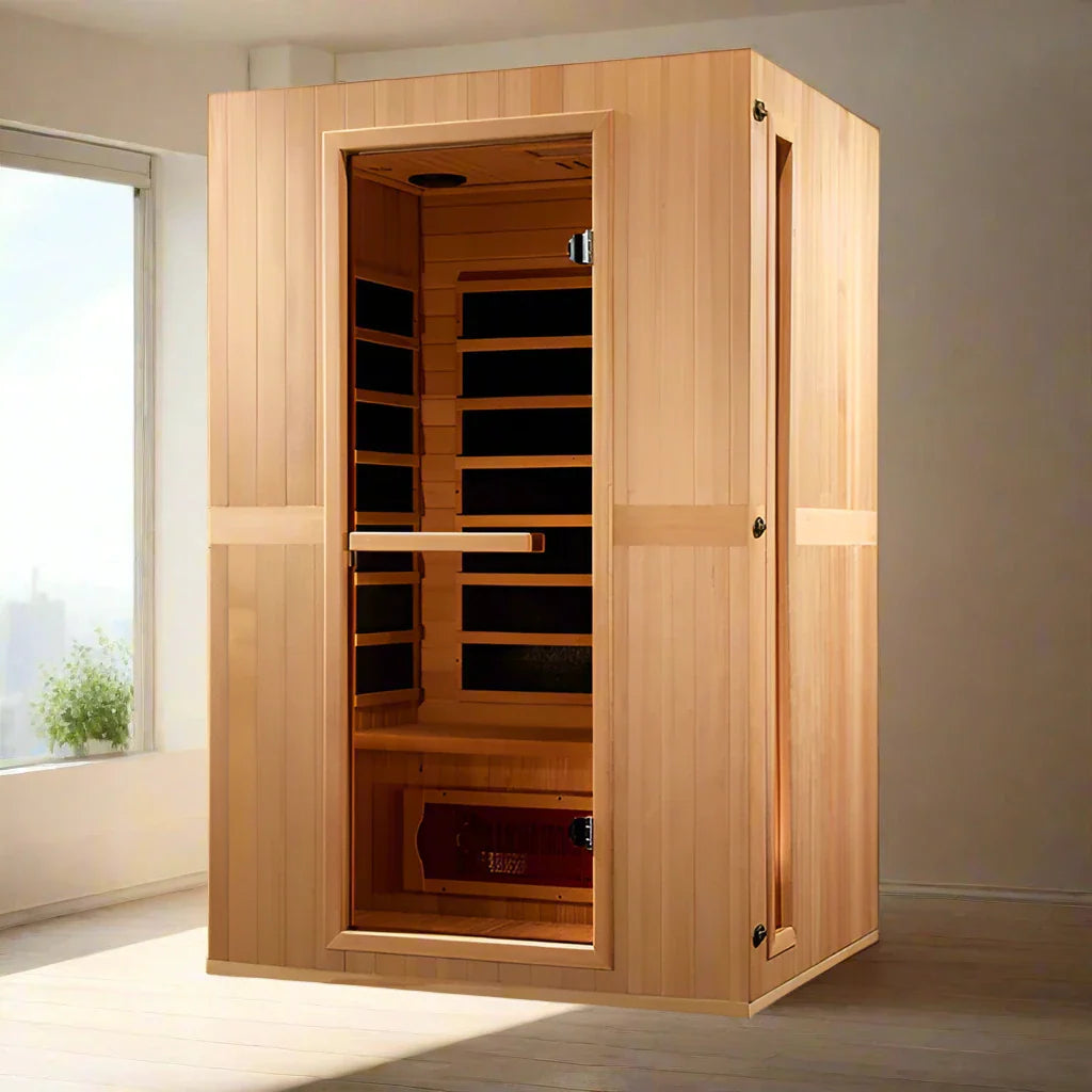 Maxxus Serenity 2-Person Low EMF FAR Infrared Sauna (Canadian Hemlock)