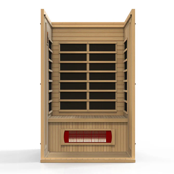 Maxxus 2-Person Low EMF Infrared Sauna - (Canadian Hemlock)