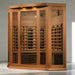 Maxxus 3-Person Corner Sauna with Full Spectrum Infrared & Premium Features in Canadian Red Cedar.