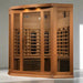 Maxxus 3-Person Corner Sauna with Full Spectrum Infrared & Premium Features in Canadian Red Cedar.
