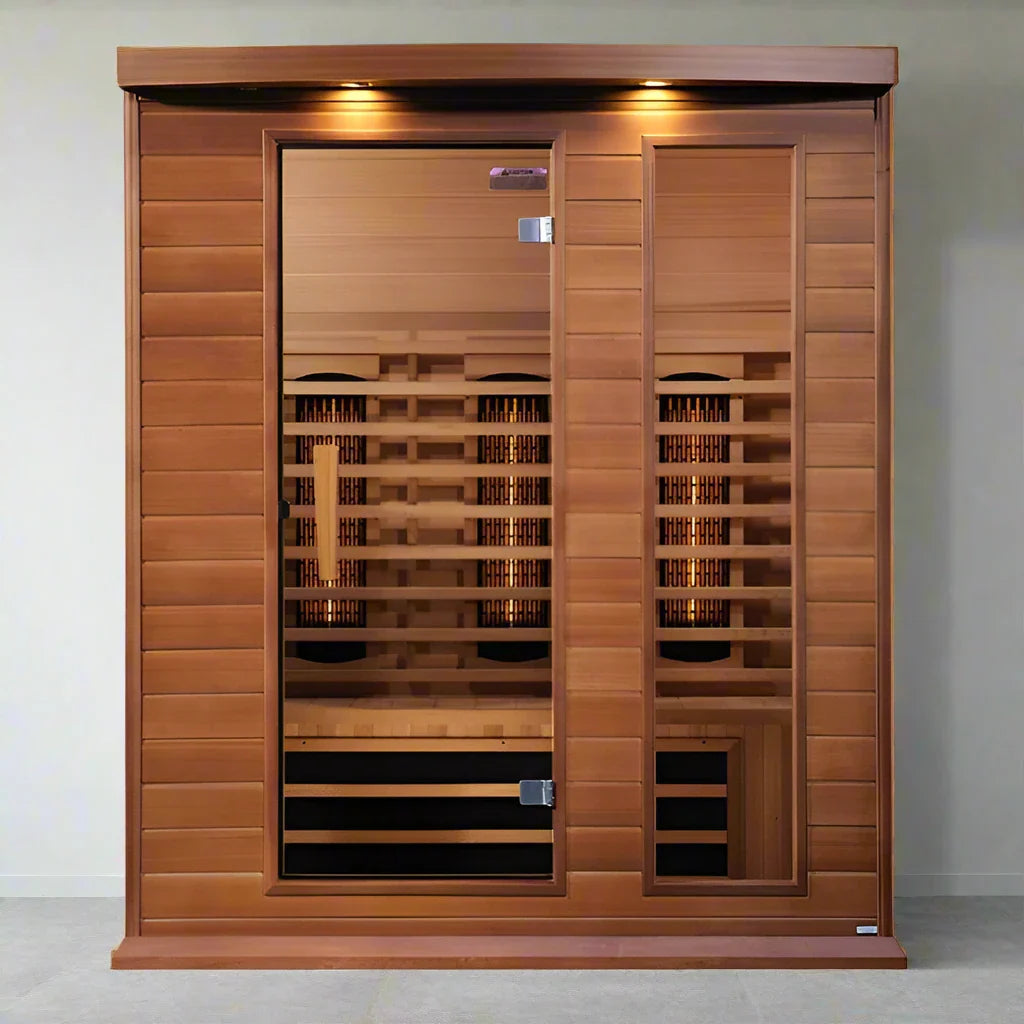 Maxxus 3-Person Full Spectrum Near Zero EMF FAR Infrared Sauna (Canadian Red Cedar)