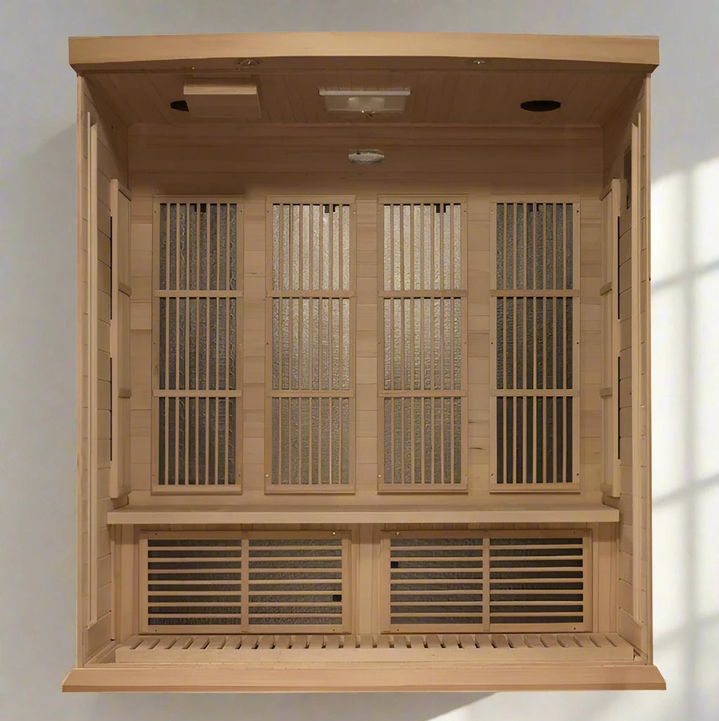 Maxxus 4-Person Near Zero EMF FAR Infrared Sauna (Canadian Hemlock)