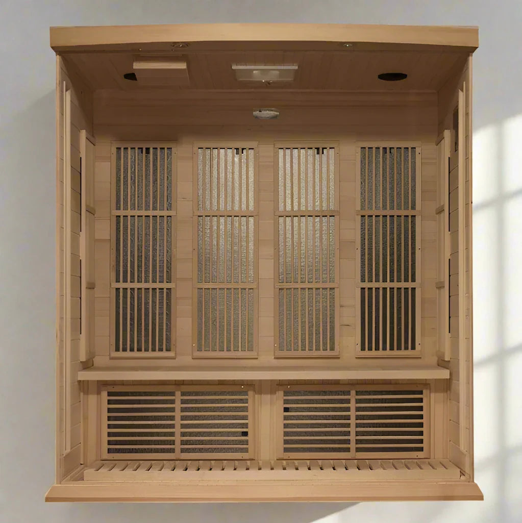 Maxxus 4-Person Near Zero EMF FAR Infrared Sauna (Canadian Hemlock)