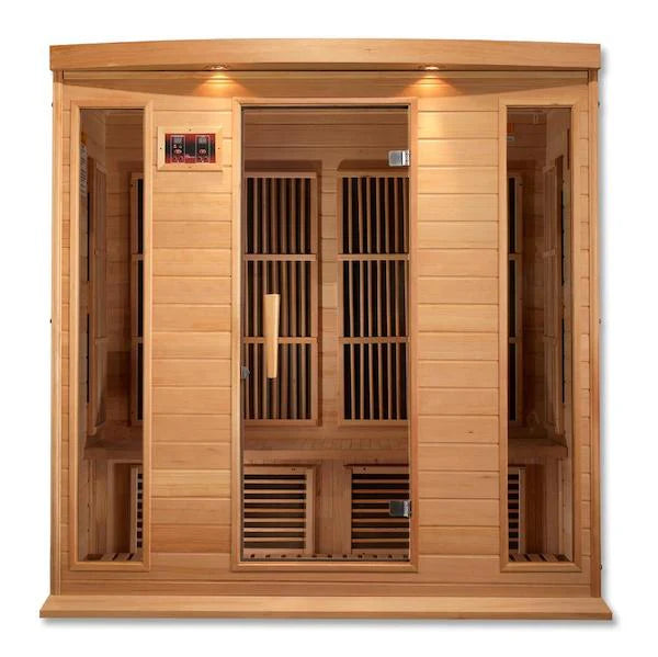 Maxxus 4-Person Low EMF Infrared Sauna - (Canadian Hemlock)