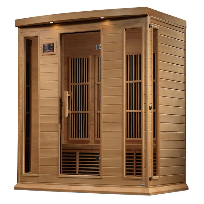 Maxxus 4-Person Near Zero EMF Infrared Sauna - (Canadian Red Cedar)