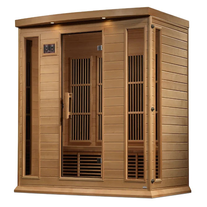 Maxxus "Chaumont Edition" 4 Person Near Zero EMF FAR Infrared Sauna (Canadian Red Cedar)