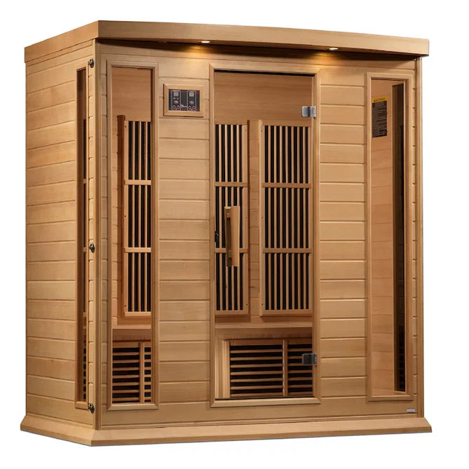 Maxxus "Chaumont Edition" 4 Person Near Zero EMF FAR Infrared Sauna (Canadian Red Cedar)