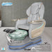 Gulfstream Miranda Relax Spa with Light Grey Super Relax 3 chair, grey base and clear glass bowl