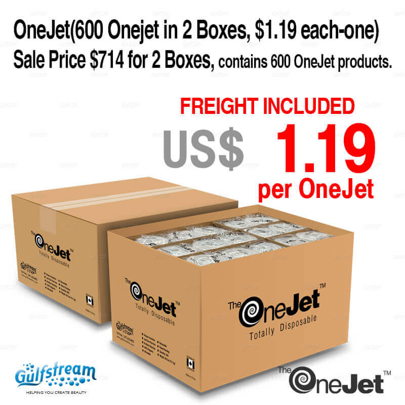 Gulfstream OneJet disposable pedicure jets, 600 in 2 boxes