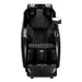 Front view of black massage chair 