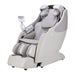 Taupe massage chair against white background
