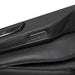 Close-up of massage chair armrest showing built-in voice control microphone button
