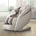 Osaki OS-Pro 4D DuoMax massage chair in taupe displayed in a bright modern living room
