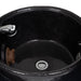 Black Pedicure Chair foot bowl with drainage system