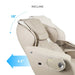 Taupe Pedicure Chair featuring 15 degree recline functionality