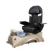 Black pedicure chair with champagne base