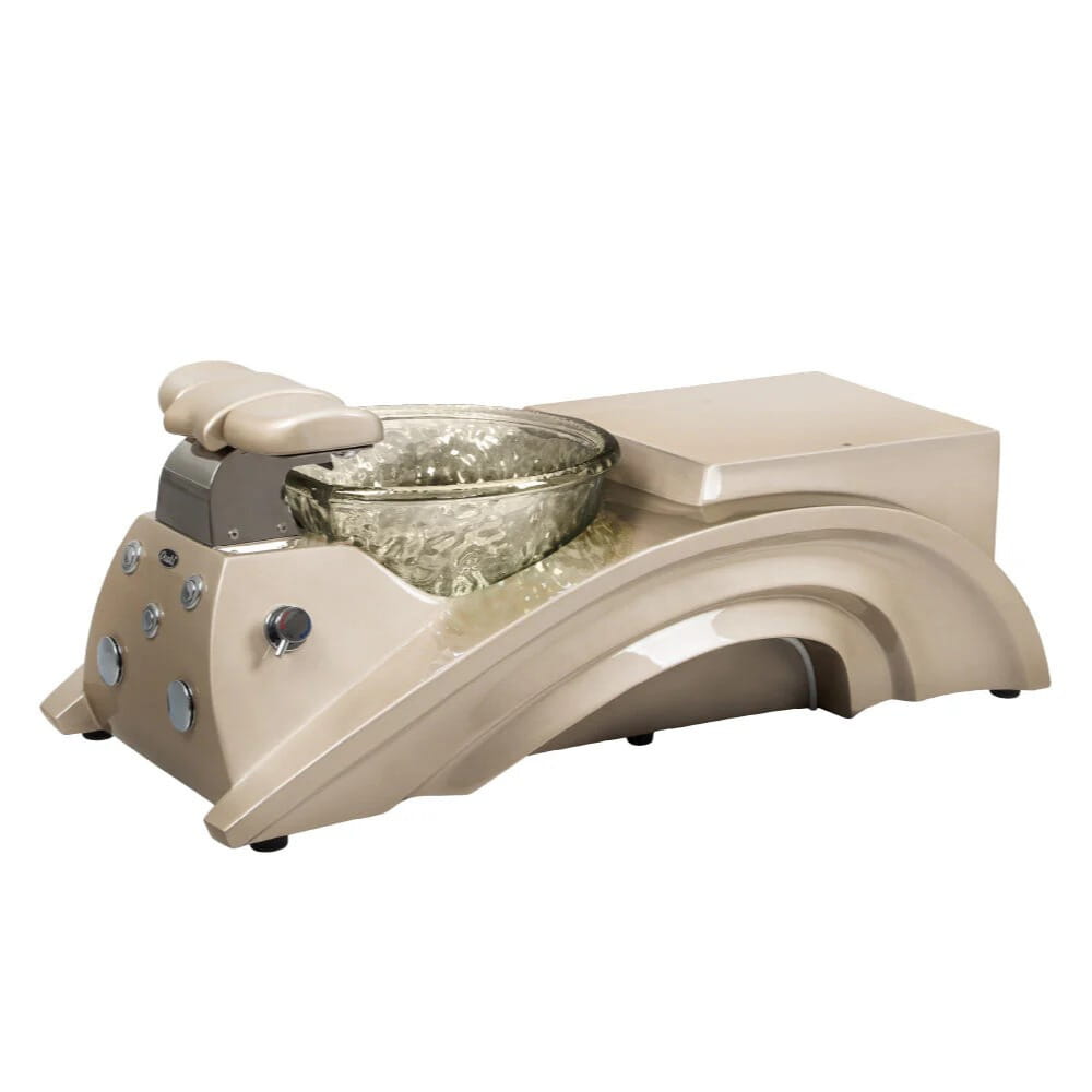 Champagne Spa Base with Nickel Bowl 