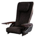 Brown massage chair top with brown armrests