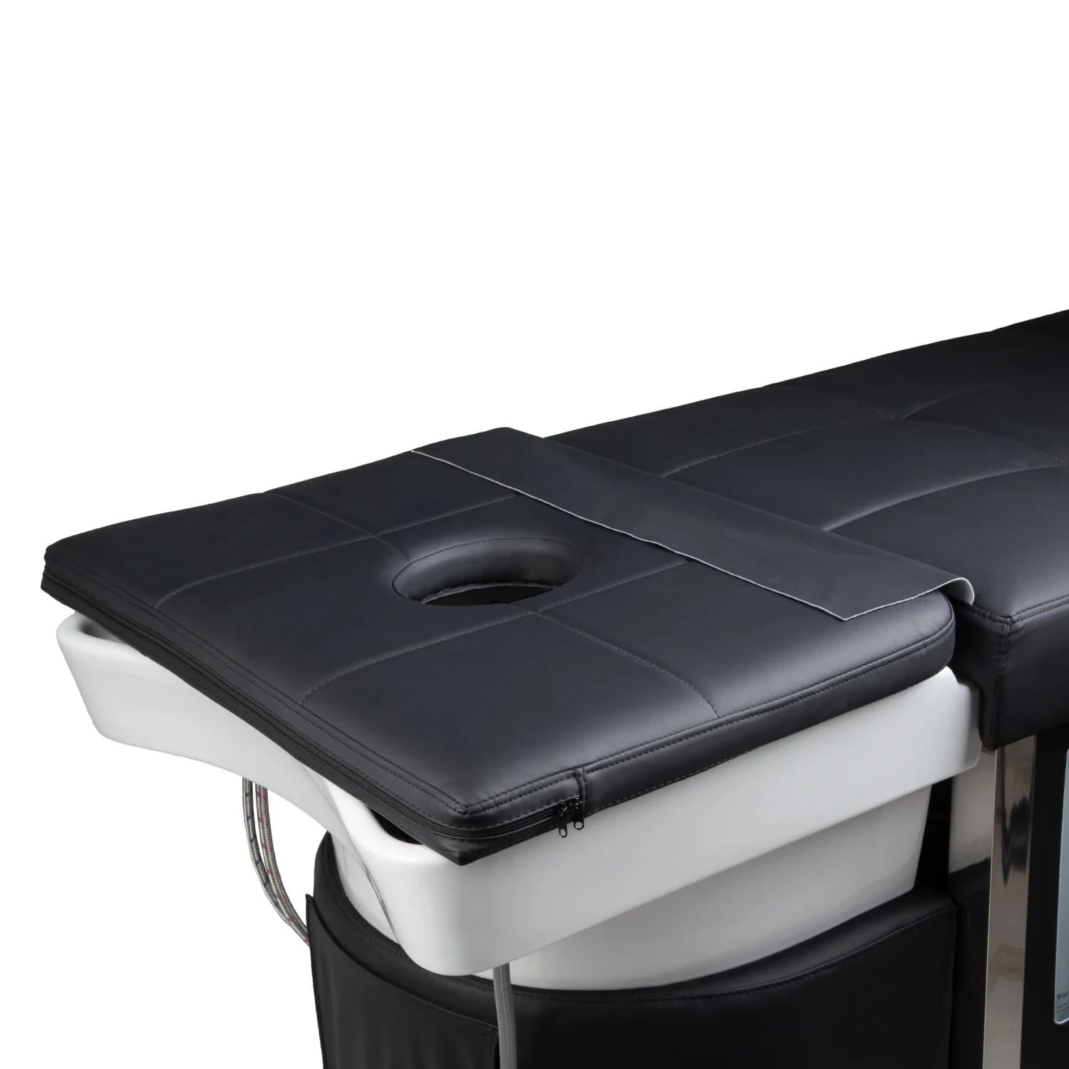 Black Shampoo Bed padded face port 